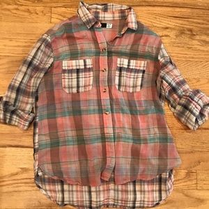 BDG Urban Outfitters Plaid Button Down XS